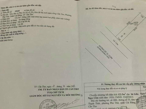 BÁN NỀN RẤT ĐẸP NGAY CHỢ 586 ĐƯỜNG SỐ 14 (LÊ NHỰT TẢO), PHÚ THỨ, CÁI RĂNG,